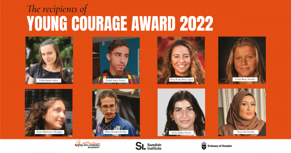 Vinnarna av Young Courage Award